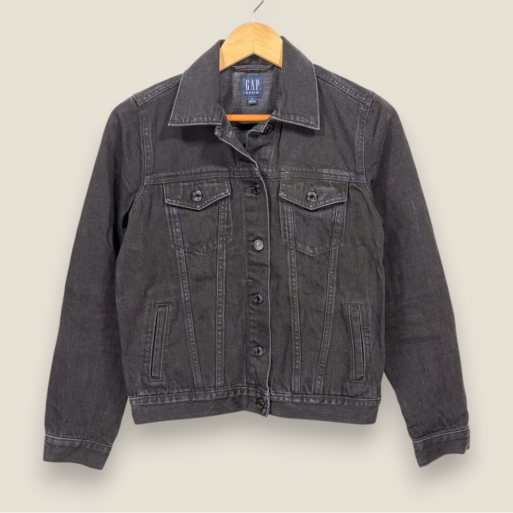 GAP Black Jean Jacket Size XS